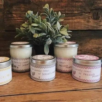 Tin Candle - Pressed Peonie - Bee my Gift