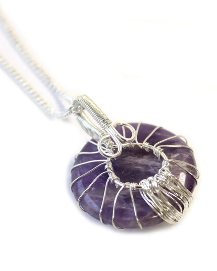 Tree of Life Gemstone Necklace - Amethyst - Bee my Gift