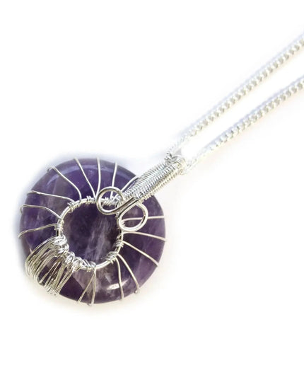 Tree of Life Gemstone Necklace - Amethyst - Bee my Gift