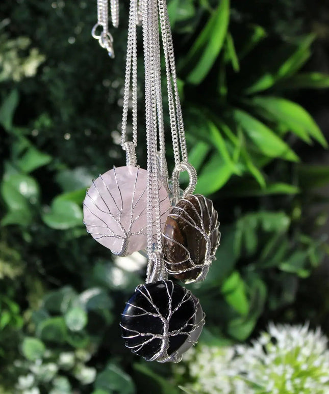 Tree of Life Gemstone Necklace - Amethyst - Bee my Gift
