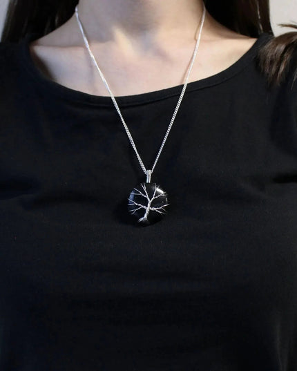 Tree of Life Gemstone Necklace - Black Onyx - Bee my Gift