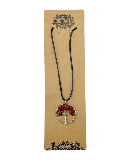 Tree of Life Pendant - Red Jasper - Bee my Gift