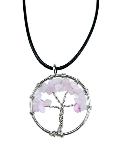 Tree of Life Pendant - Rose Quartz - Bee my Gift