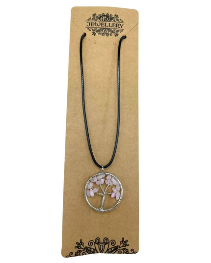 Tree of Life Pendant - Rose Quartz - Bee my Gift