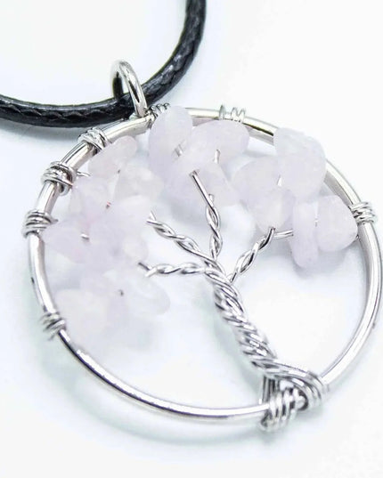 Tree of Life Pendant - Rose Quartz - Bee my Gift