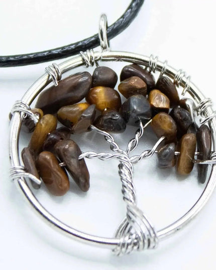 Tree of Life Pendant - Tiger Eye - Bee my Gift