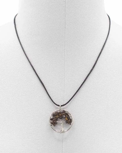 Tree of Life Pendant - Tiger Eye - Bee my Gift