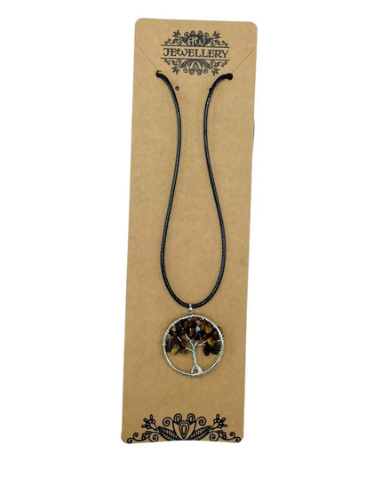 Tree of Life Pendant - Tiger Eye - Bee my Gift