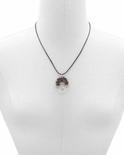 Tree of Life Pendant - Tiger Eye - Bee my Gift