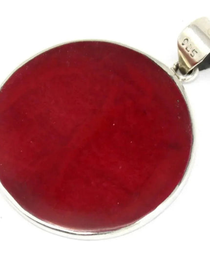 Tree of Life Silver Pendent 30mm - Coral Effect - Bee my Gift