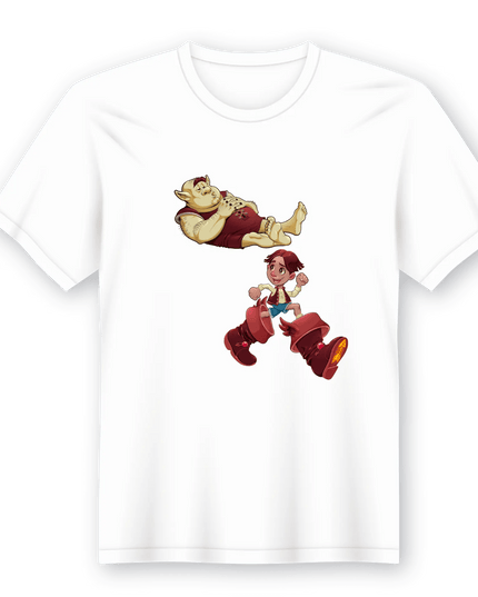 Tshirt em Lata As Botas de Sete Léguas - Bee my Gift