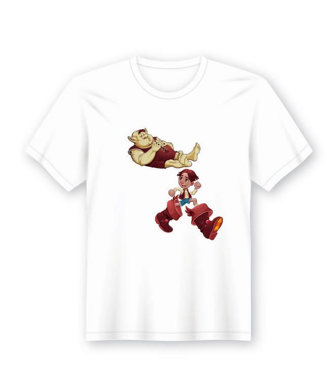 Tshirt em Lata As Botas de Sete Léguas - Bee my Gift