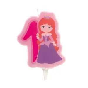 Vela 2d princesa nº 1 - 7 cm by deKora - Bee my Gift