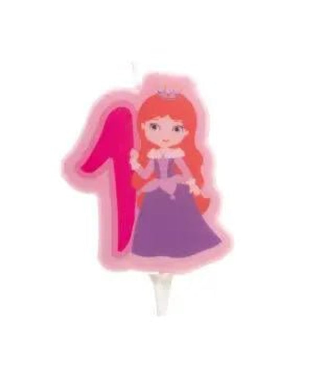 Vela 2d princesa nº 1 - 7 cm by deKora - Bee my Gift