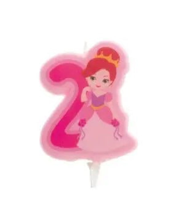 Vela 2d princesa nº 2 - 7 cm by deKora - Bee my Gift