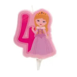 Vela 2d princesa nº 4 - 7 cm by deKora - Bee my Gift
