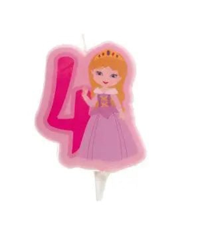 Vela 2d princesa nº 4 - 7 cm by deKora - Bee my Gift
