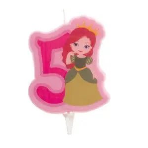Vela 2d princesa nº 5 - 7 cm by deKora - Bee my Gift