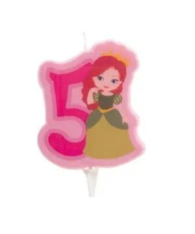 Vela 2d princesa nº 5 - 7 cm by deKora - Bee my Gift