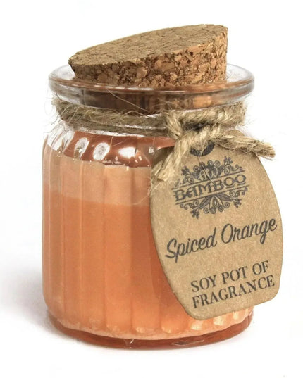 Vela aromática de soja com laranja e especiarias - Bee my Gift