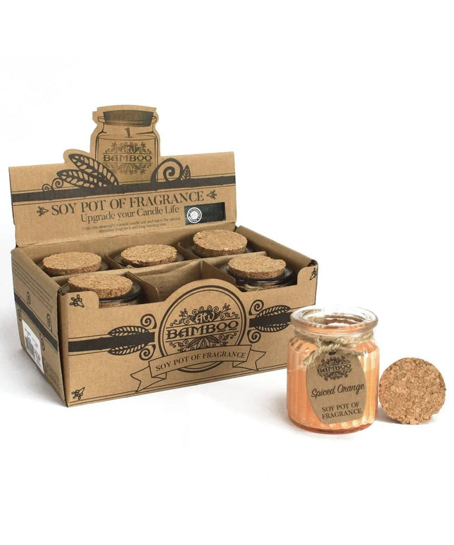 Vela aromática de soja com laranja e especiarias - Bee my Gift