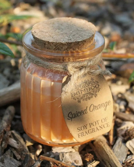 Vela aromática de soja com laranja e especiarias - Bee my Gift