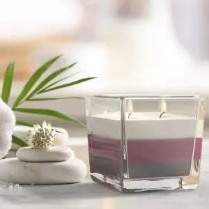 Vela em Frasco Arco - Íris – Lavanda - Bee my Gift