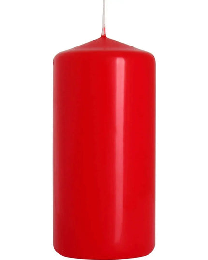 Vela Pilar Vermelha 50x100mm para Uso Doméstico - Bee my Gift