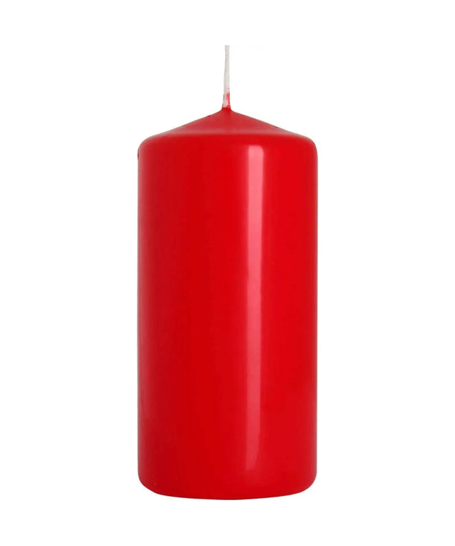 Vela Pilar Vermelha 50x100mm para Uso Doméstico - Bee my Gift
