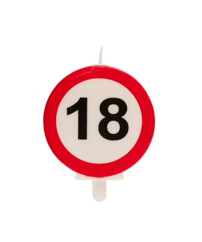 Velas 18 aniversario sinal proibido 6,3cm by deKora - Bee my Gift