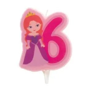 Velas 2d princesa nº 6 - 7 cm by deKora - Bee my Gift