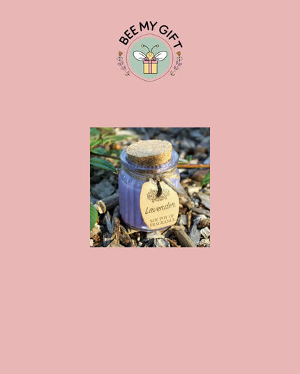 Velas de soja perfumadas com lavanda para aromaterapia - Bee my Gift