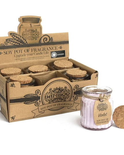 Velas Perfumadas de Soja Violeta em Frasco - Bee my Gift