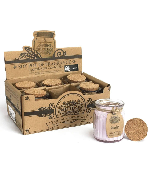 Velas Perfumadas de Soja Violeta em Frasco - Bee my Gift