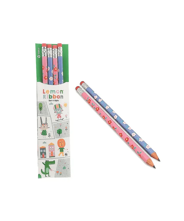 VIARCO Coelha e Gata Set 4 Lápis Viarco - Bee my Gift